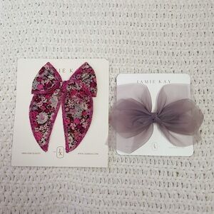 Jamie Kay Sheer Purple Hair Bow